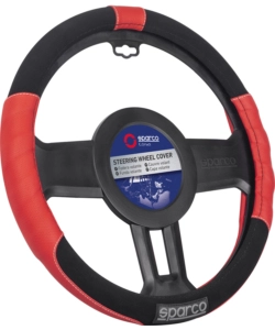 Coprivolante auto universale sparco rosso/nero antiscivolo - spc1108